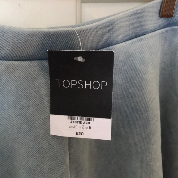 Light washed TOPSHOP circle skirt - Picture 2 of 2